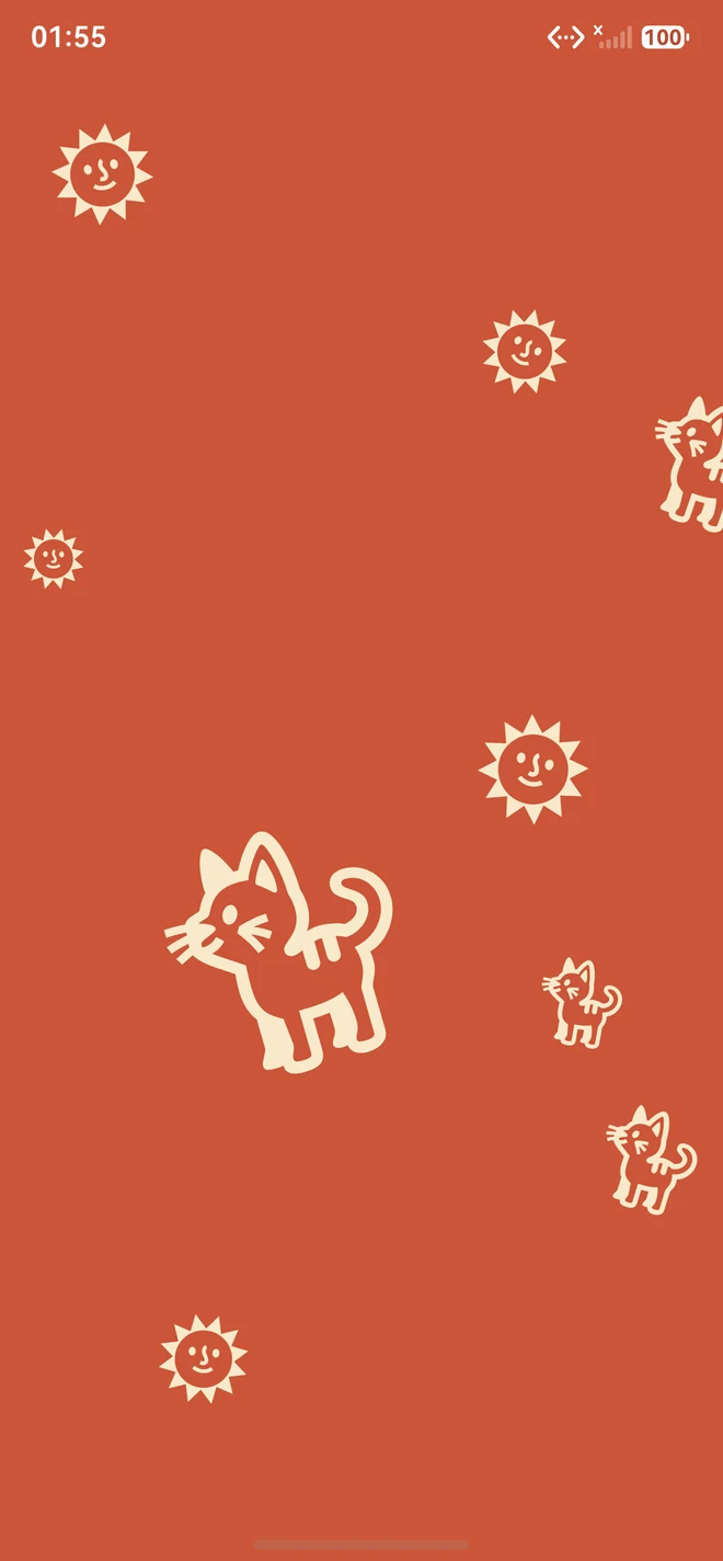 猫咪图案壁纸作品